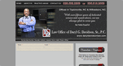 Desktop Screenshot of daryldavidsonlaw.com
