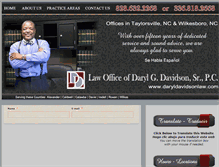 Tablet Screenshot of daryldavidsonlaw.com